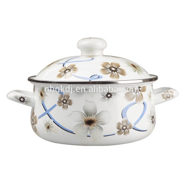 parini enamel cookware casserole with double handle